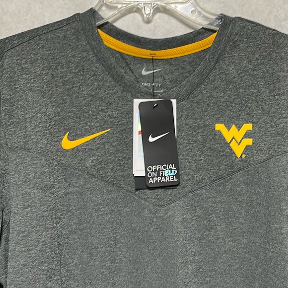 West Virginia WVU Nike DRI FIT official on field apparel size large NWT SPF 40+ - Picture 5 of 14
